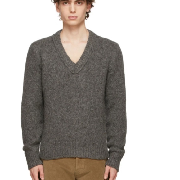 DOPPIAA Alpaca-knit V-neck Sweater (size S) - Picture 5 of 9